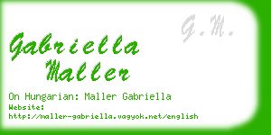 gabriella maller business card